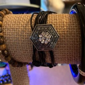 Wrap leather bracelets handmade cute (56~57) all 3 for 10$